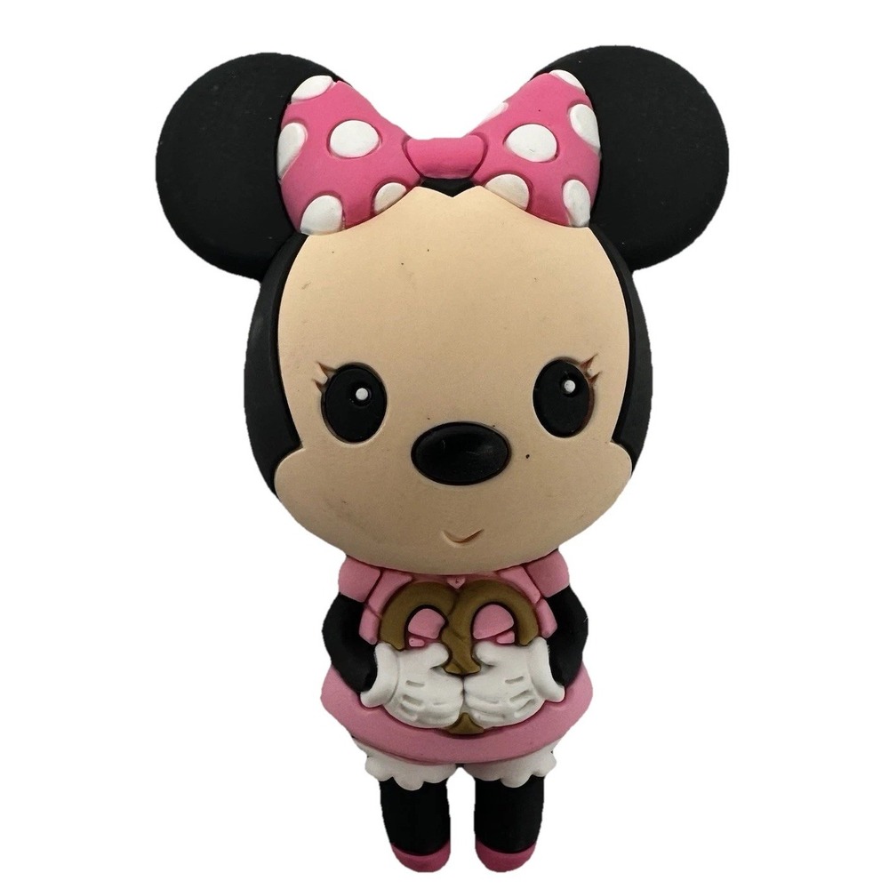 Disney Minnie Mouse Magnet Pink Bow Mickey & Friends Monogram New